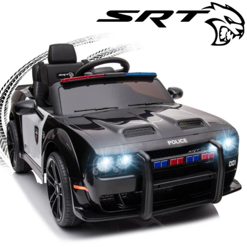 Electric 12V Police Car for Kids with Remote Control - Fun and Safe Ride-On Toy - Image 2