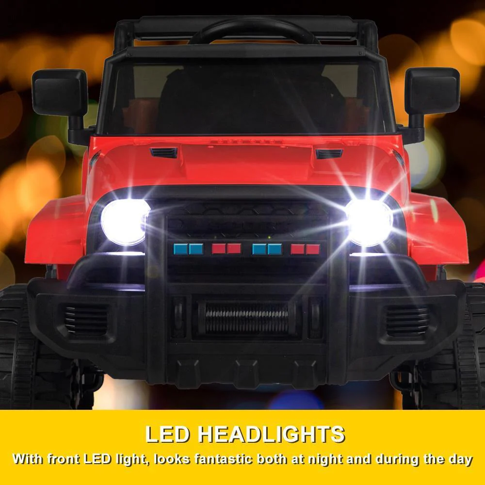 Electric 12V Red Kids Ride-On Truck with 2.4G Remote Control and 3 Speed Modes - Image 10