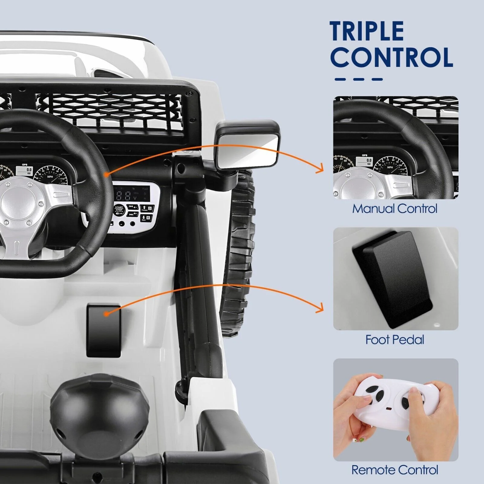Electric 12V Ride-On Car for Kids with Remote Control and MP3 Player - Image 45