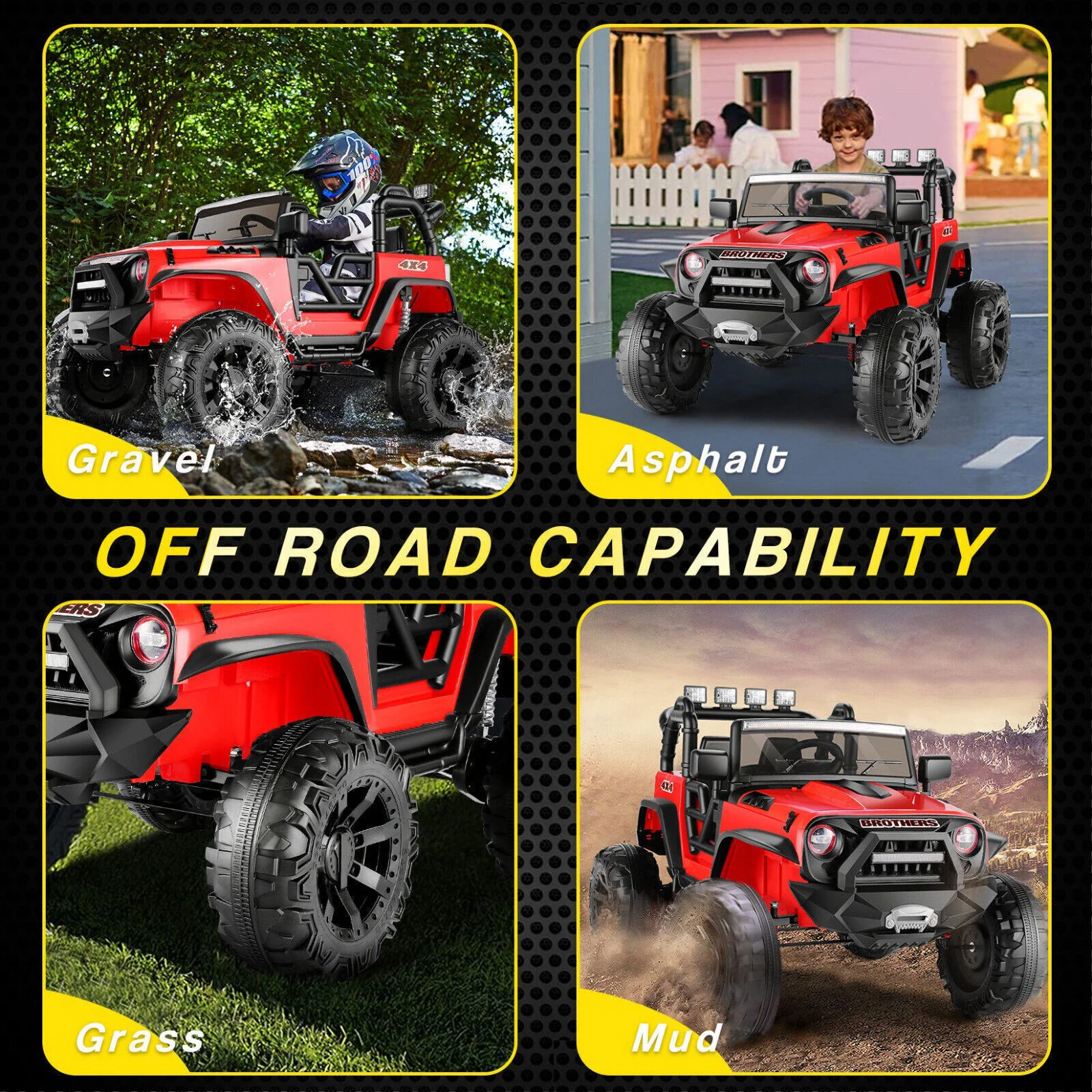 Electric 2-Seater Jeep for Kids with 400W Motor and LED Lights - 24V Ride-On Truck Car - Image 24