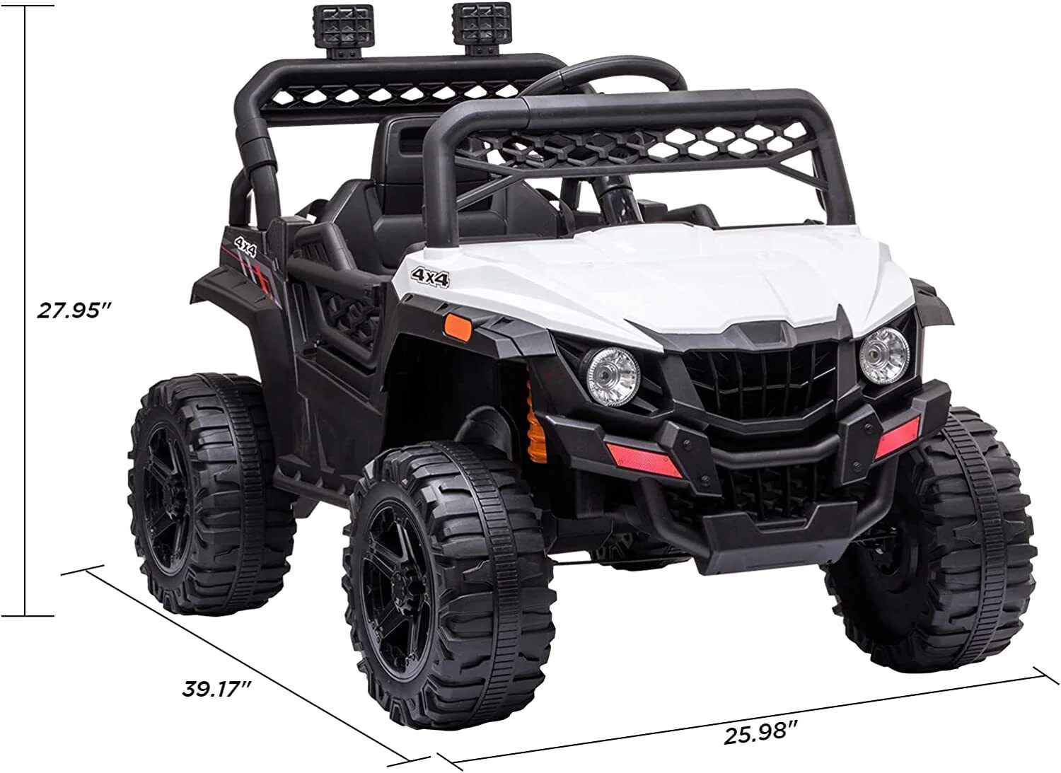 Electric 2-Seater Jeep for Kids with MP3 and LED Lights - 12V Battery Powered for Safe Fun! - Image 3