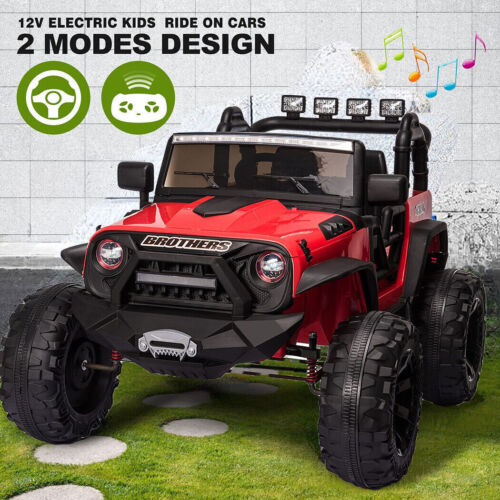 Electric 2-Seater Kids Ride-On Truck with 400W Motor, LED Lights, and 24V Battery - Image 2