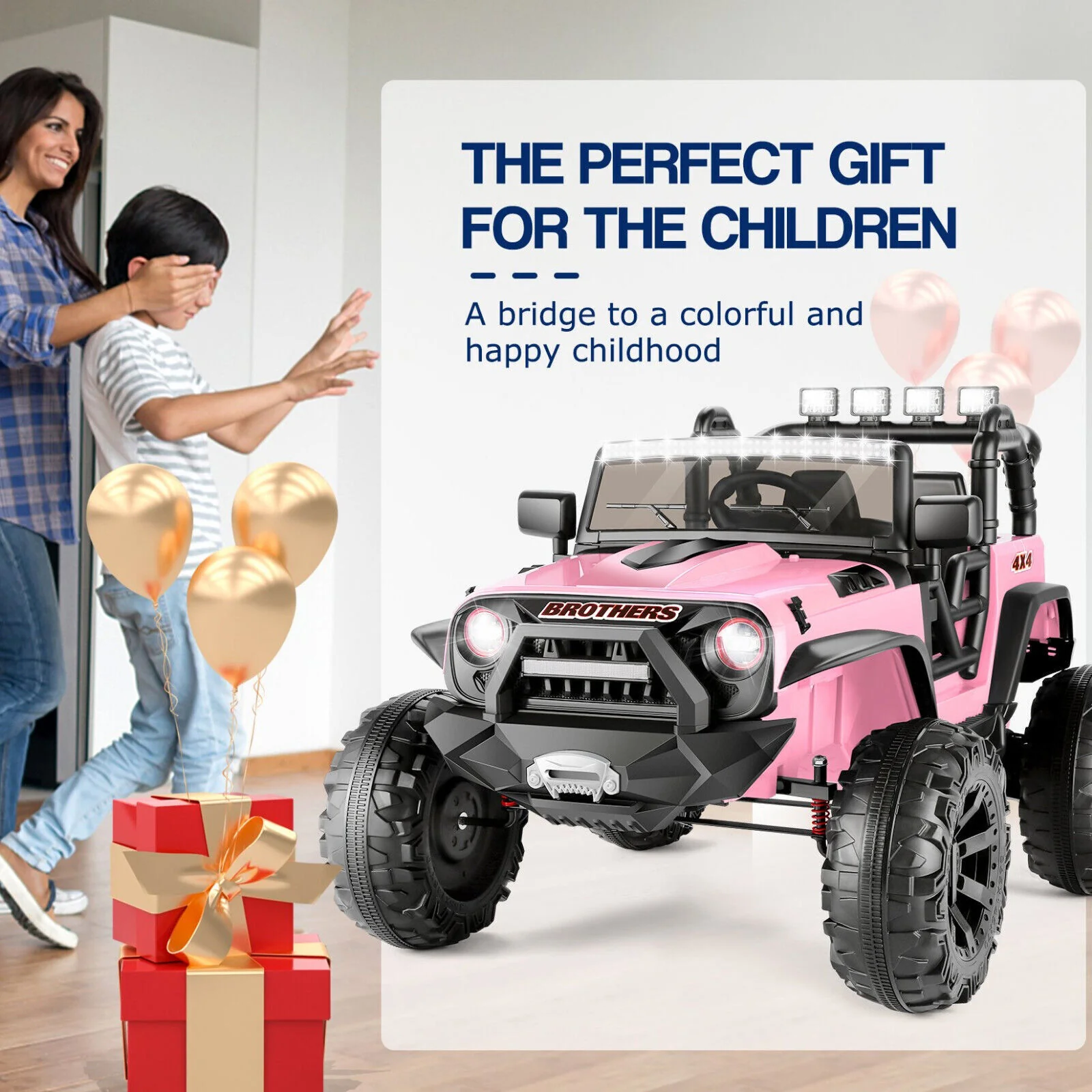 Electric 2 Seater Kids Ride On Truck with Remote Control and Powerful 200W Motors - 3 Speed Options and Long-Lasting 9AH Battery - Image 38