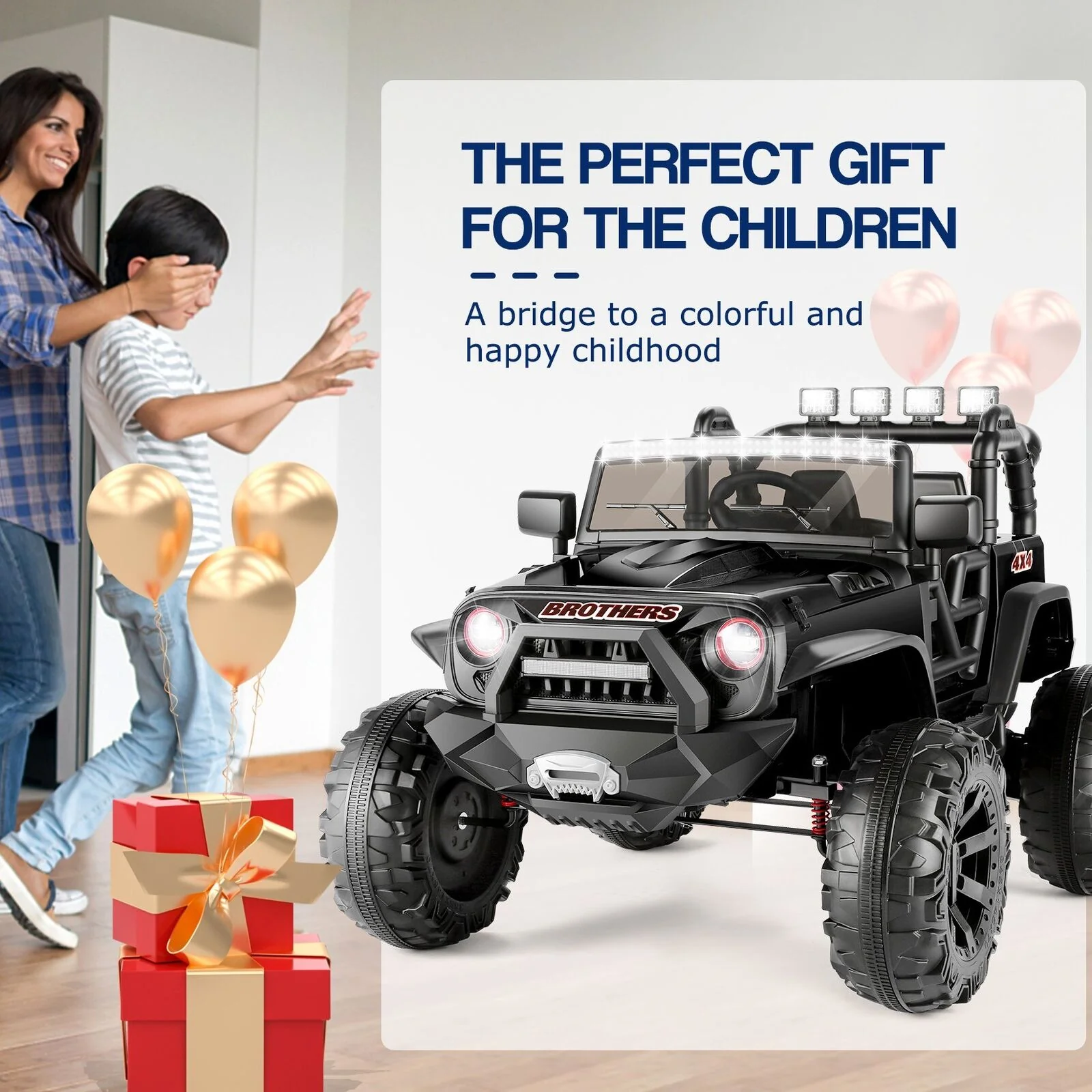 Electric 2 Seater Kids Ride On Truck with Remote Control and Powerful 200W Motors - 3 Speed Options and Long-Lasting Battery - Image 10