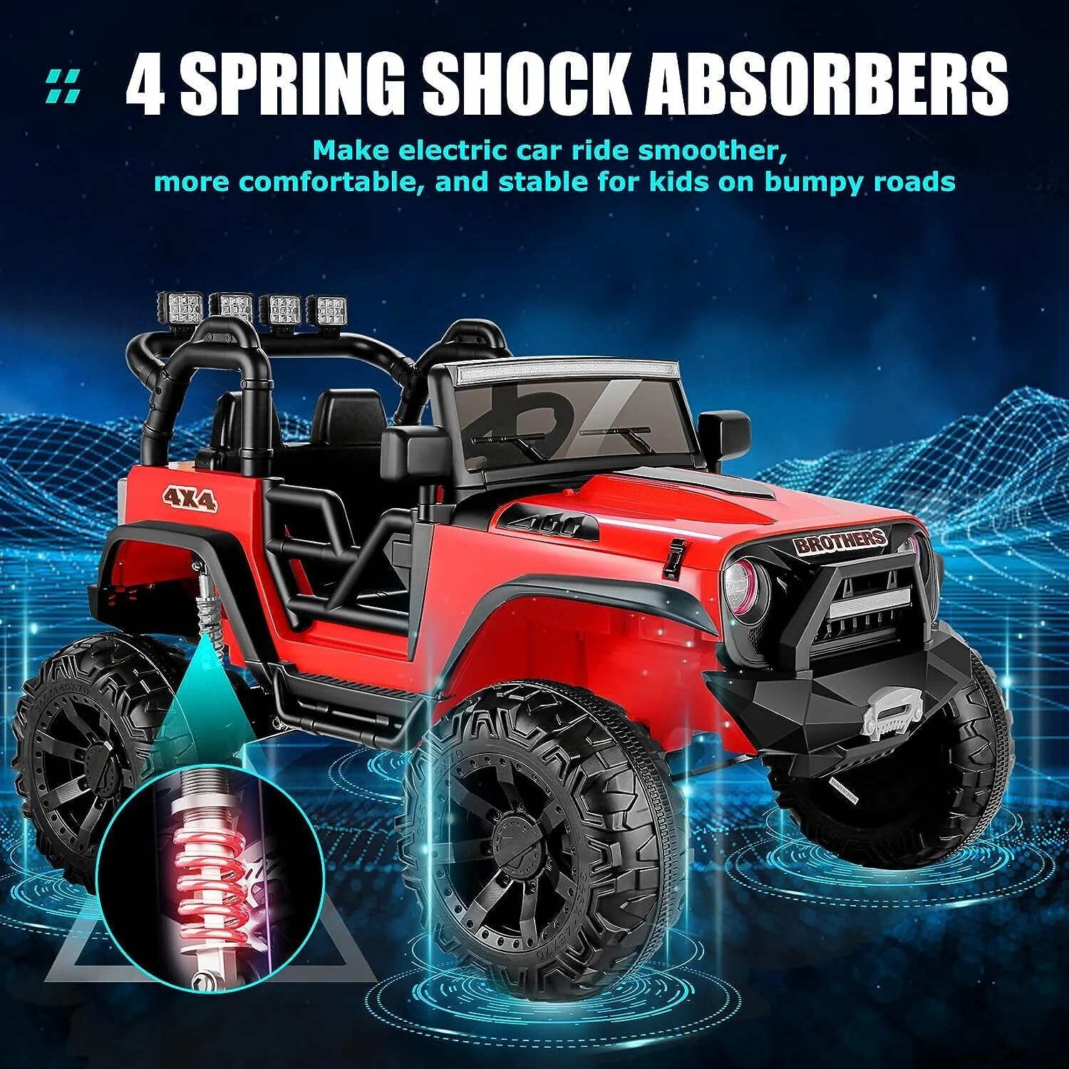 Electric 2-Seater Ride On Car for Kids with Remote Control - 24V 2x200W 2WD Toy Vehicle - Image 19