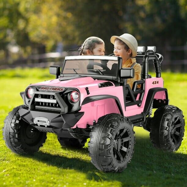 Electric 2-Seater Ride On Car for Kids with Remote Control - Pink, 24V, 2x200W - Image 7