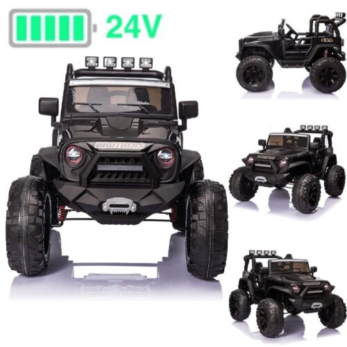 Electric 2-Seater Truck Toy for Kids with Remote Control - 2x200W 24V Power - Image 2