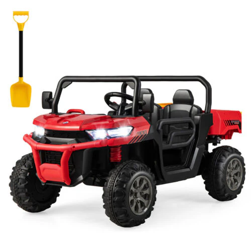 Electric 2 Seater UTV Dump Truck with Remote Control and Dump Bed - Image 2