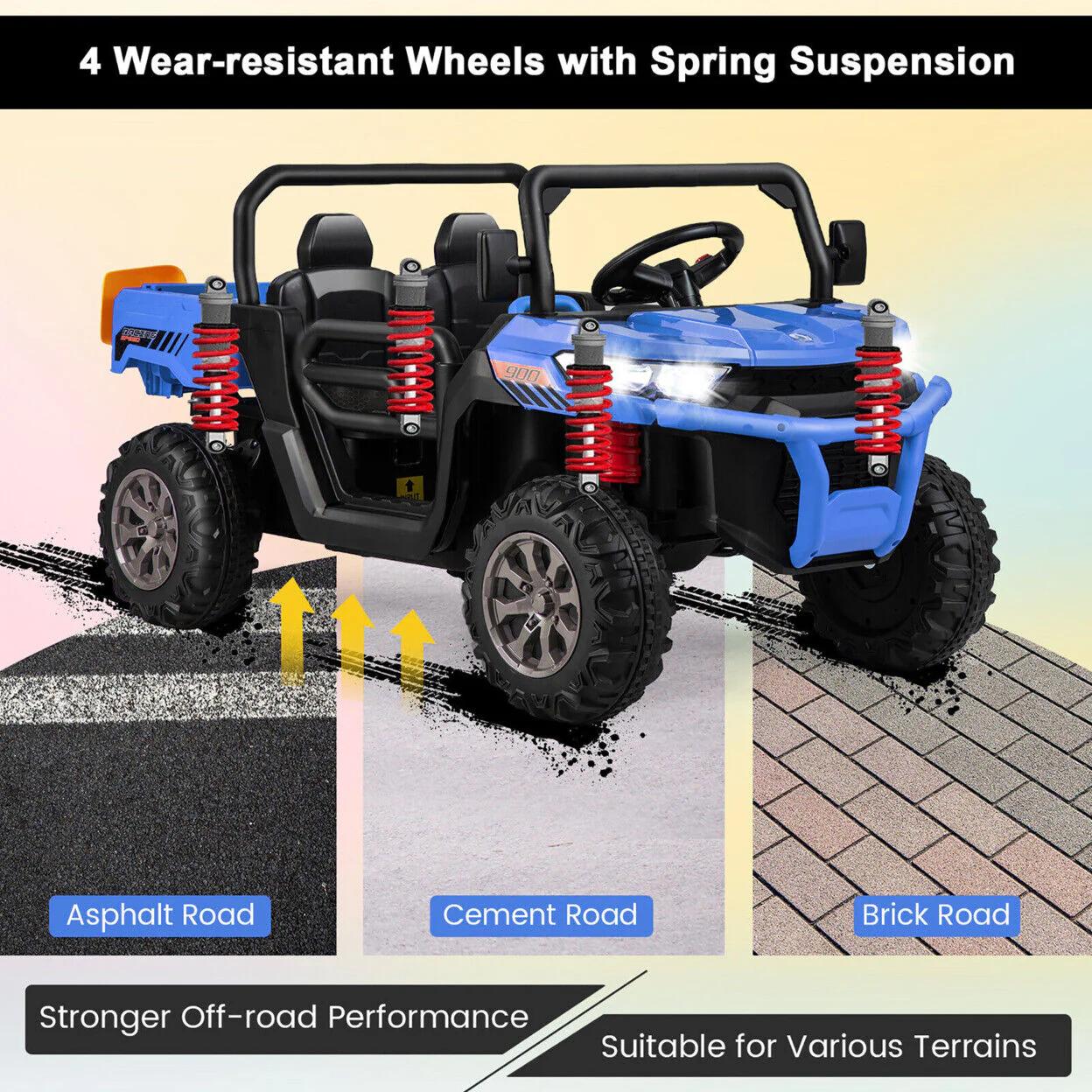 Electric 2 Seater UTV Dump Truck with Remote Control and Dump Bed - Image 4