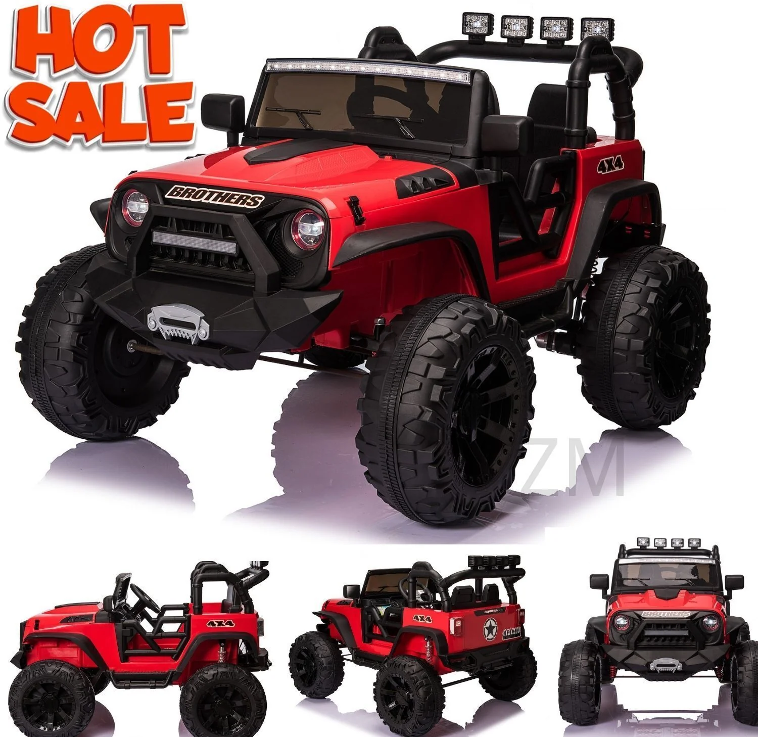 24V Electric Kids Ride-On Jeep Toy Car with USB, Bluetooth, and Remote Control Battery Powered - Image 13