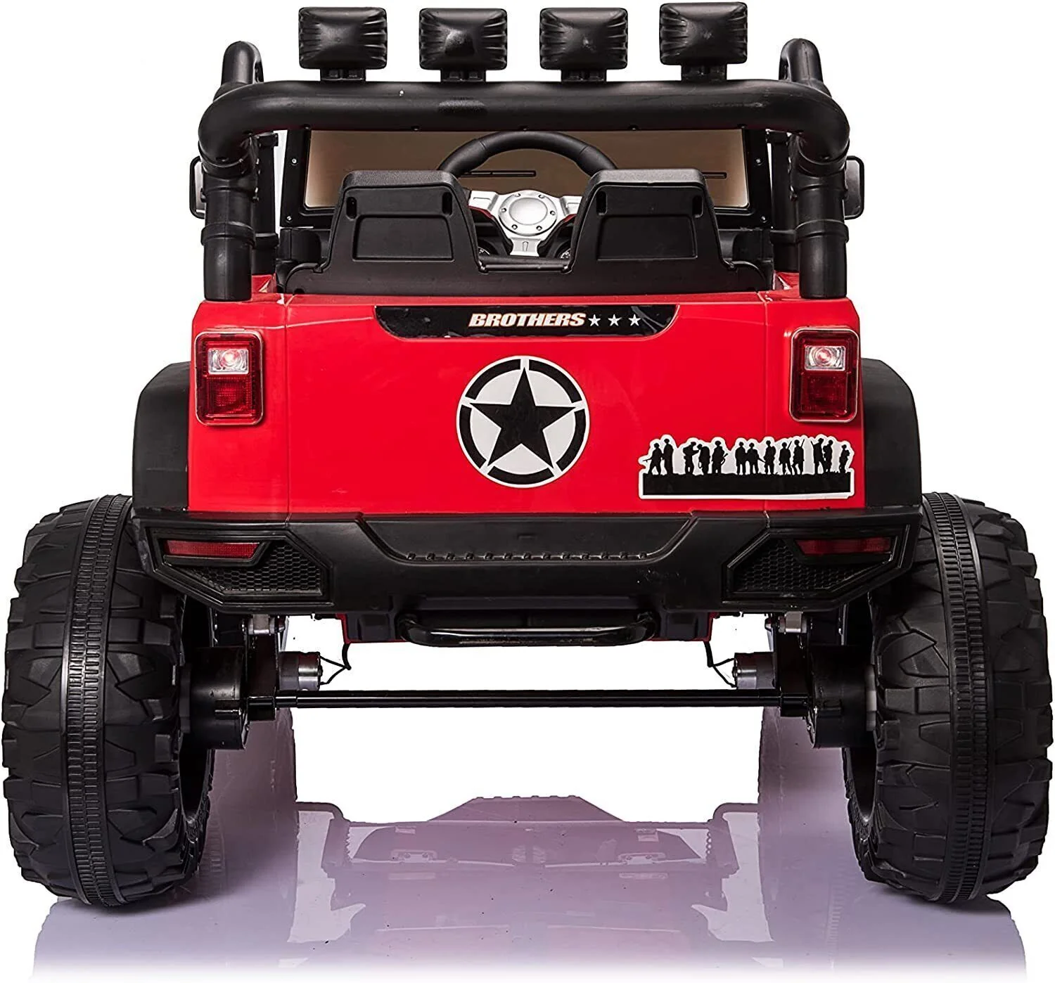 Electric 24V Kids Ride on Truck Car Jeep with MP3, LED Lights, and Remote Control - 2 Seats - Image 25