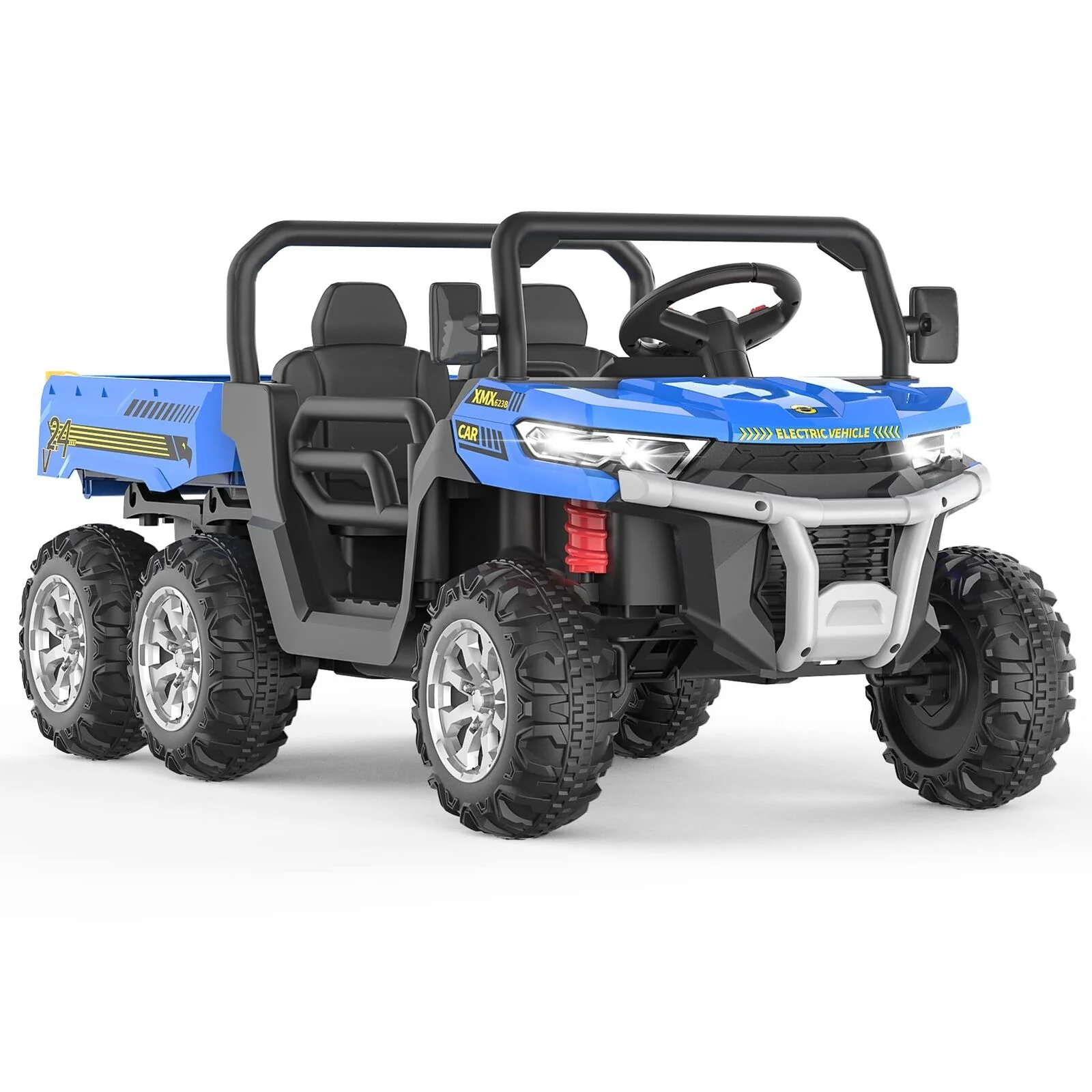 Electric 3-Speed Kids Ride-On Truck with Remote Control - Perfect Gift for US Children (24V) - Image 12