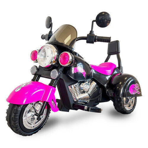 Electric 3-Wheel Chopper Motorcycle Toy for Kids with LED Headlights - Image 14