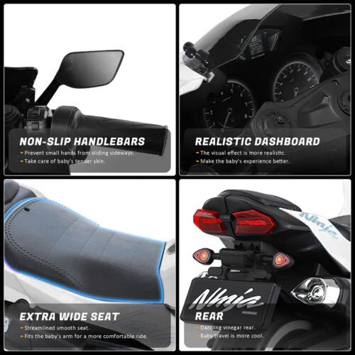 Electric 3-Wheel Motorbike for Kids with Rechargeable 12V Battery - Image 9