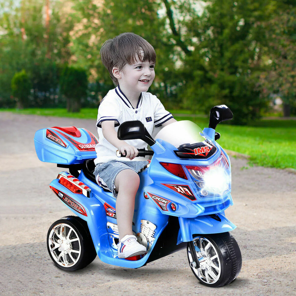 Electric 3-Wheel Motorcycle for Kids - 6V Battery Powered Ride-On Bike - Image 2