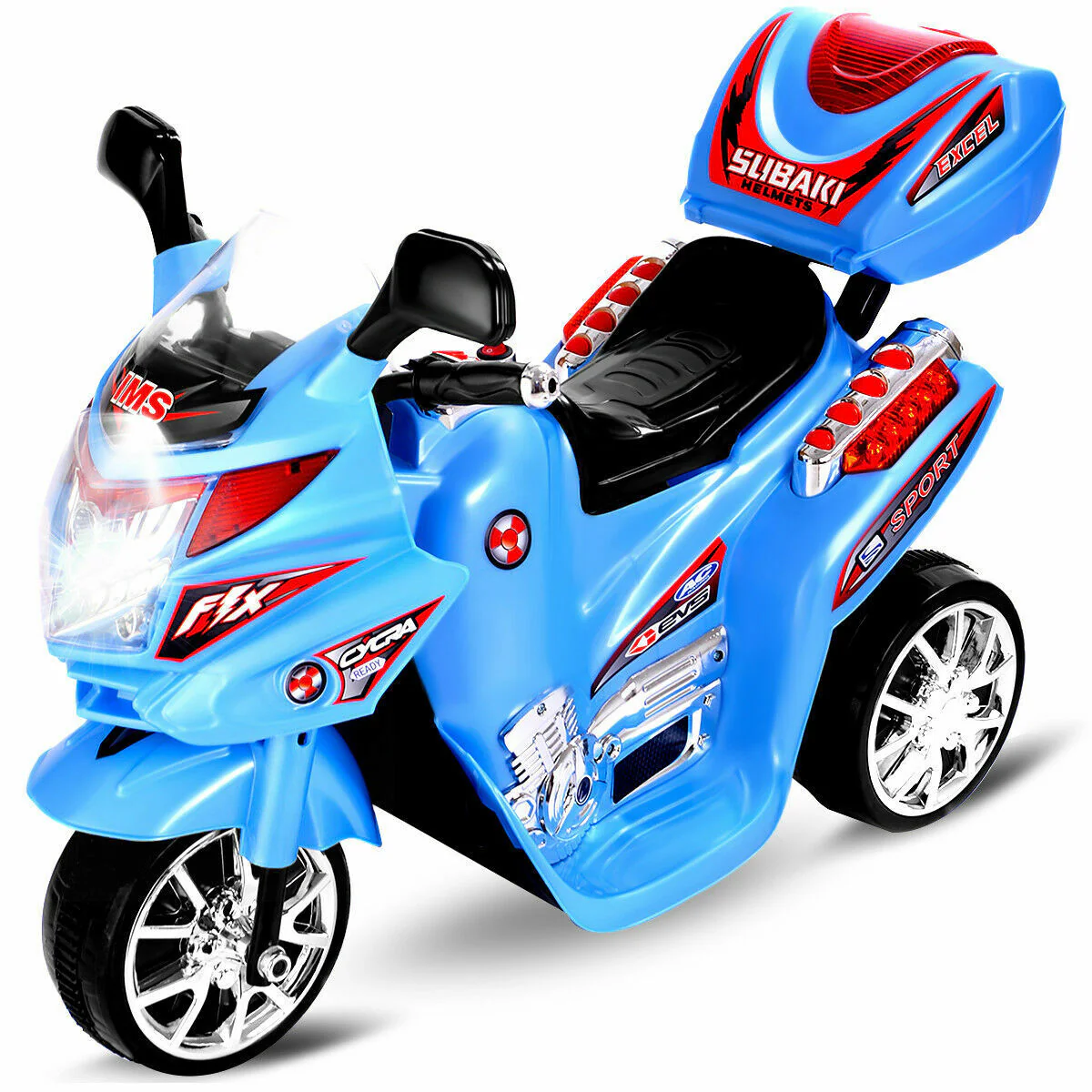 Electric 3-Wheel Motorcycle for Kids - Battery-Powered Outdoor Toy Bike - Image 6