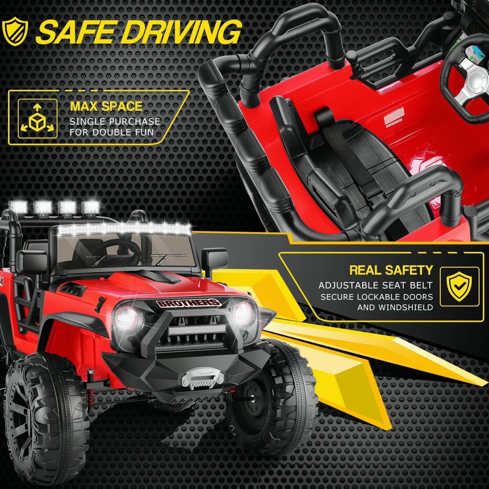 Electric 4 Wheeler ATV Car Jeep Truck for Kids - 12V/24V Battery Powered Ride-On Toy - Image 134