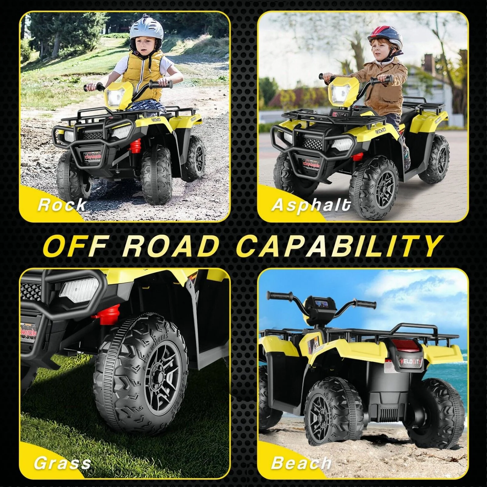 Electric 4 Wheeler ATV Car Jeep Truck for Kids - 12V/24V Battery Powered Ride-On Toy - Image 21