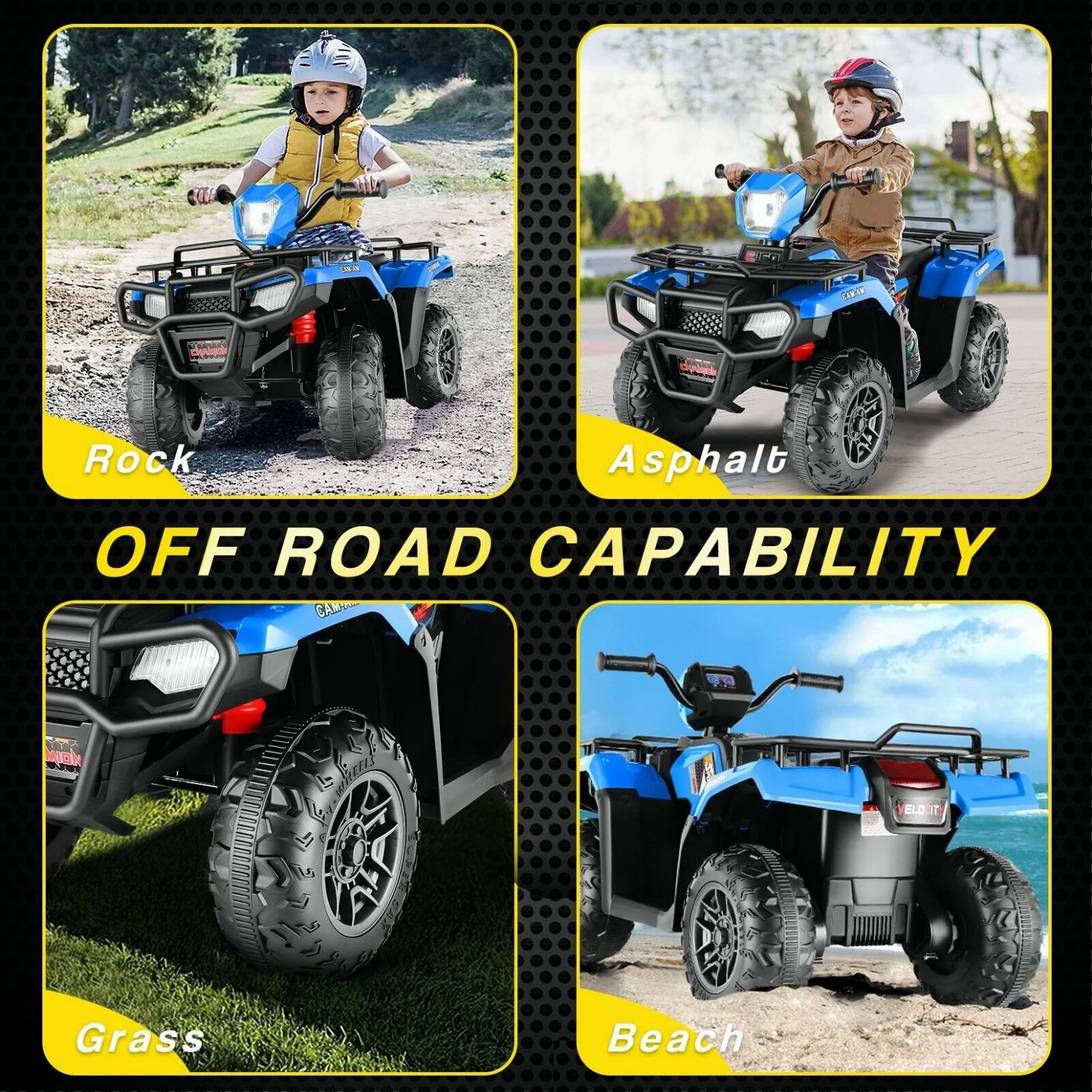 Electric 4 Wheeler ATV Car Jeep Truck for Kids - 12V/24V Battery Powered Ride-On Toy - Image 71