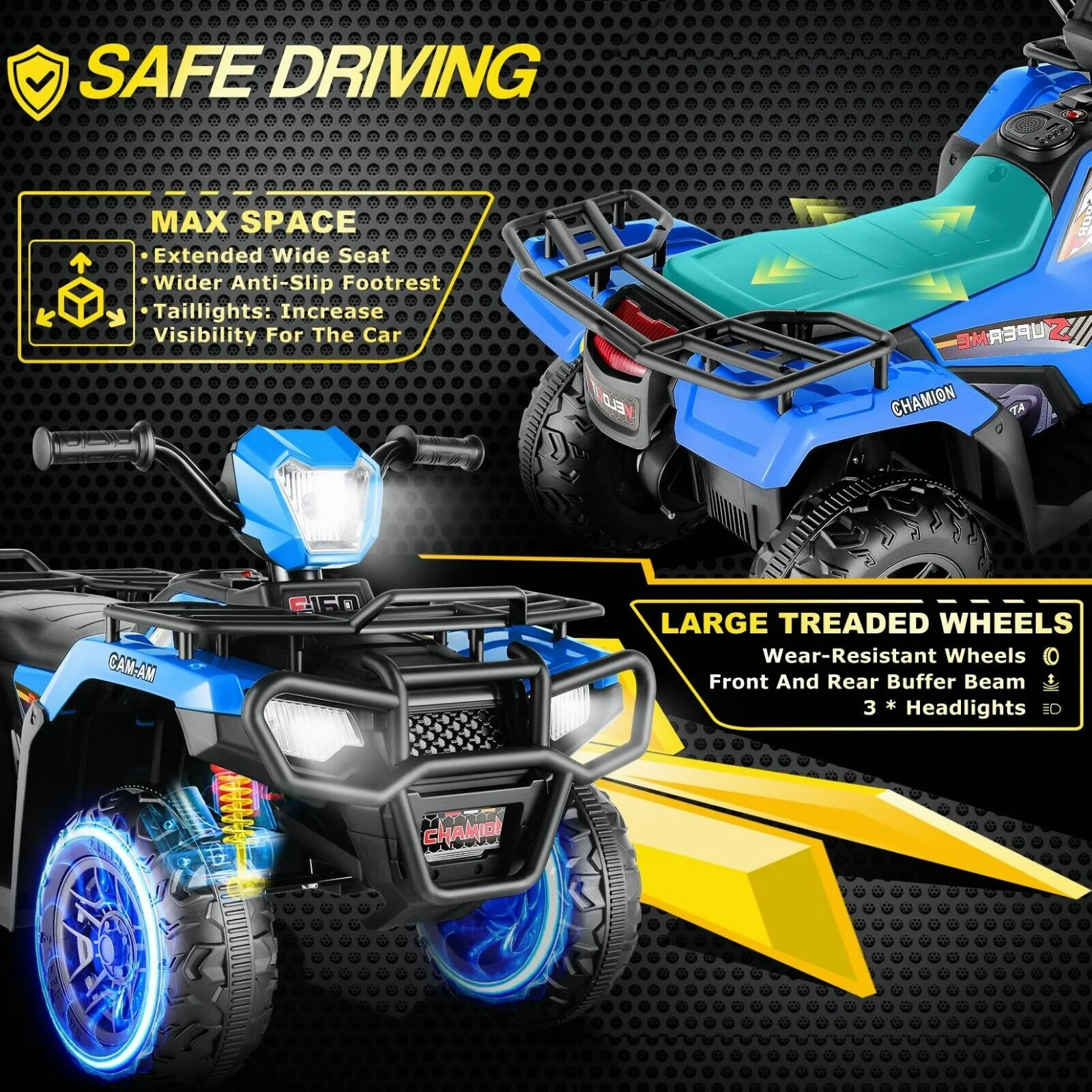 Electric 4 Wheeler ATV Car Jeep Truck for Kids - 12V/24V Battery Powered Ride-On Toy - Image 73