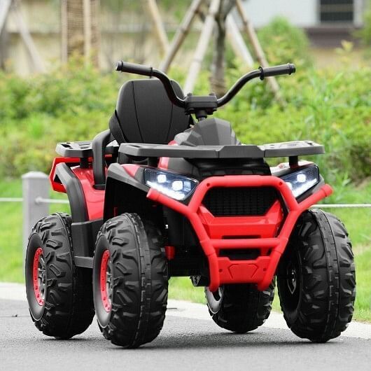 Electric 4-Wheeler ATV Quad for Kids - MP3 and LED Lights Included - Red, Durable and High-Quality - Image 3