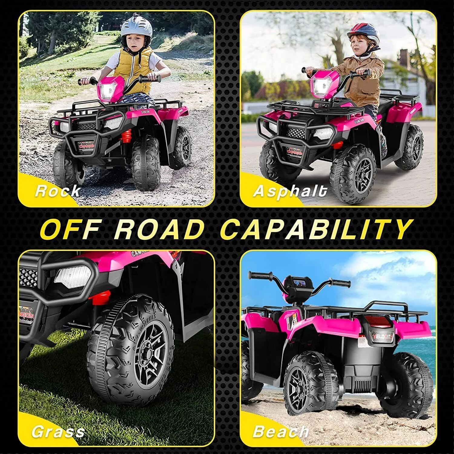 Electric 4-Wheeler ATV Quad for Kids with LED Lights, USB and MP3 Player - Suitable for Boys and Girls Ages 3-8 - Image 46