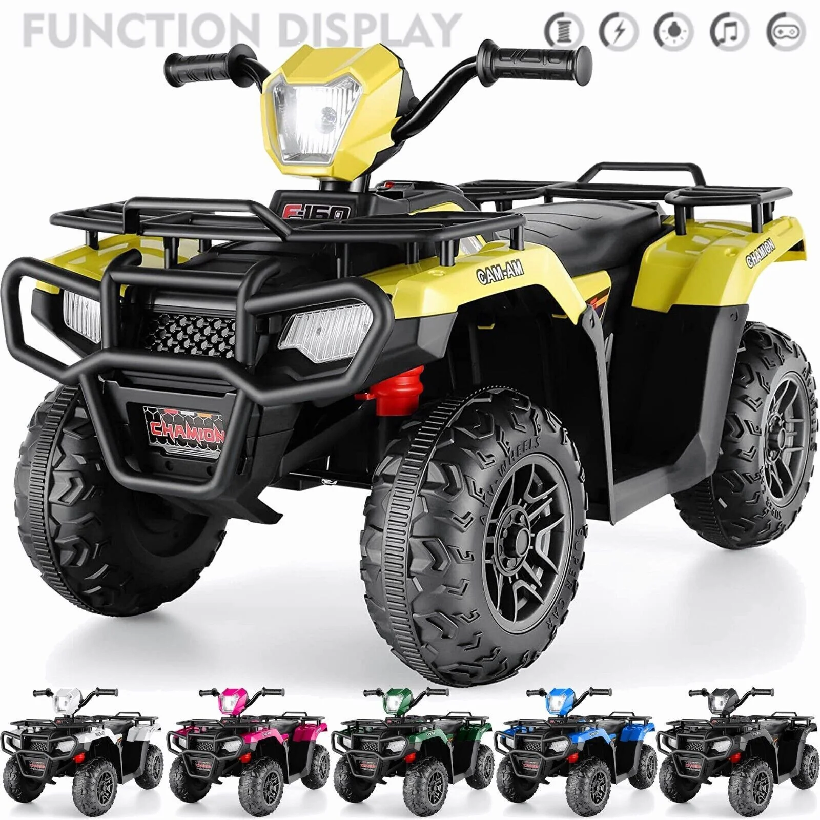 Electric 4-Wheeler ATV Quad for Kids with LED Lights, USB and MP3 Player - Suitable for Girls and Boys Aged 4-6 Years - Image 3
