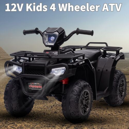 Electric 4-Wheeler ATV Quad for Kids with LED Lights, USB/MP3 Music Player - Image 2