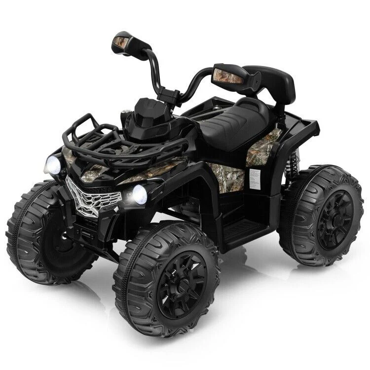 Electric 4-Wheeler ATV Ride-On Toy for Kids with MP3 and Headlights - Black - Image 10
