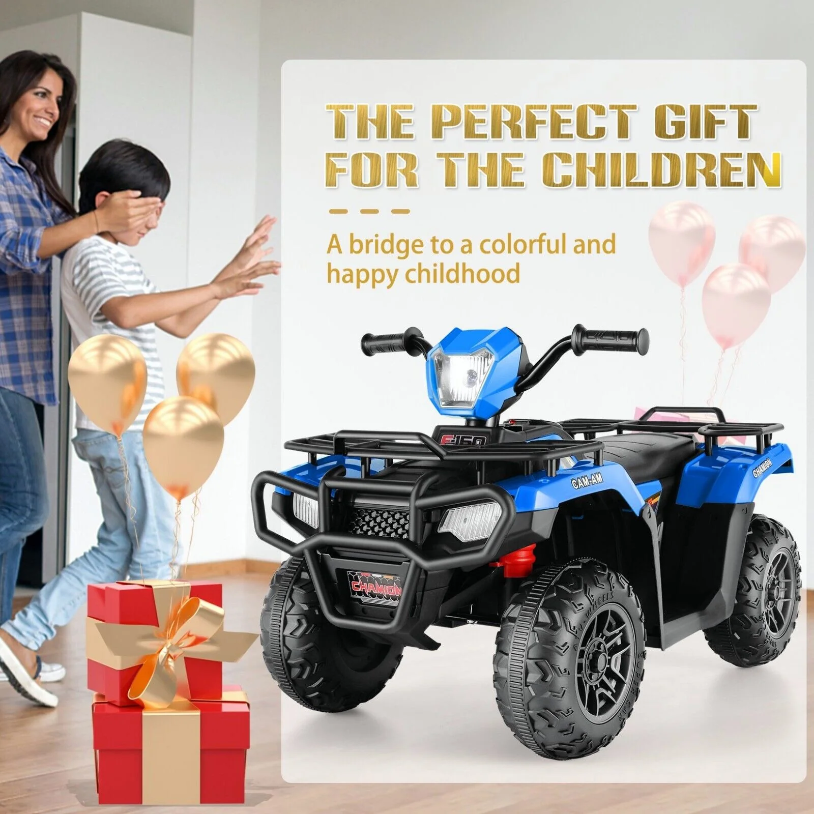 Electric 4-Wheeler Quad Car for Kids with MP3 & Light - 12V Battery Powered - Image 59