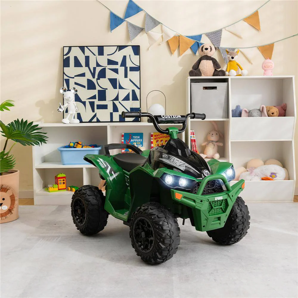 Electric 4 Wheeler Quad Car for Kids with MP3 Player and Lights - 12V Battery Powered ATV Ride-On - Image 9