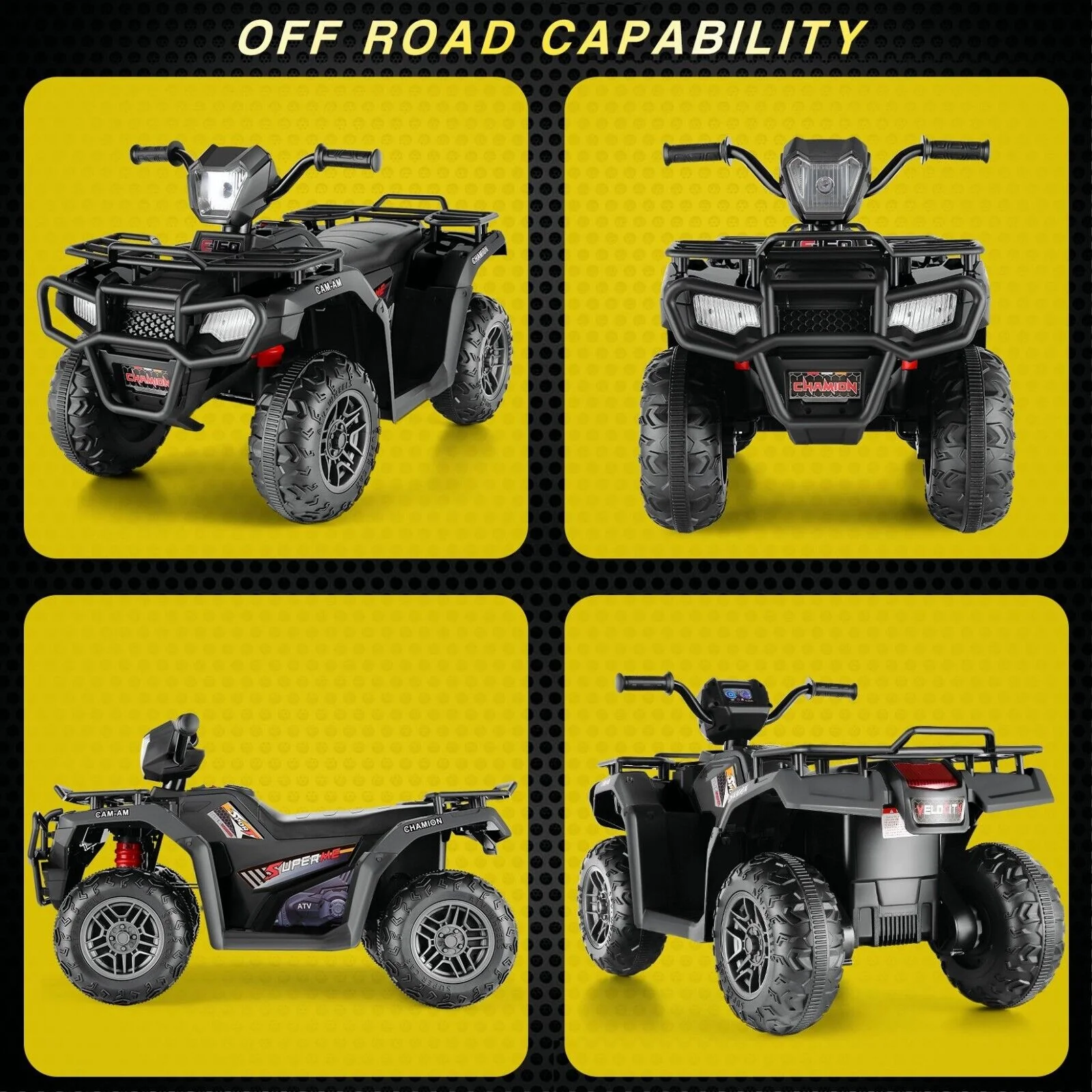 Electric 4-Wheeler Quad for Kids - 12V Battery Powered Ride-On with Dual Speeds - Image 57