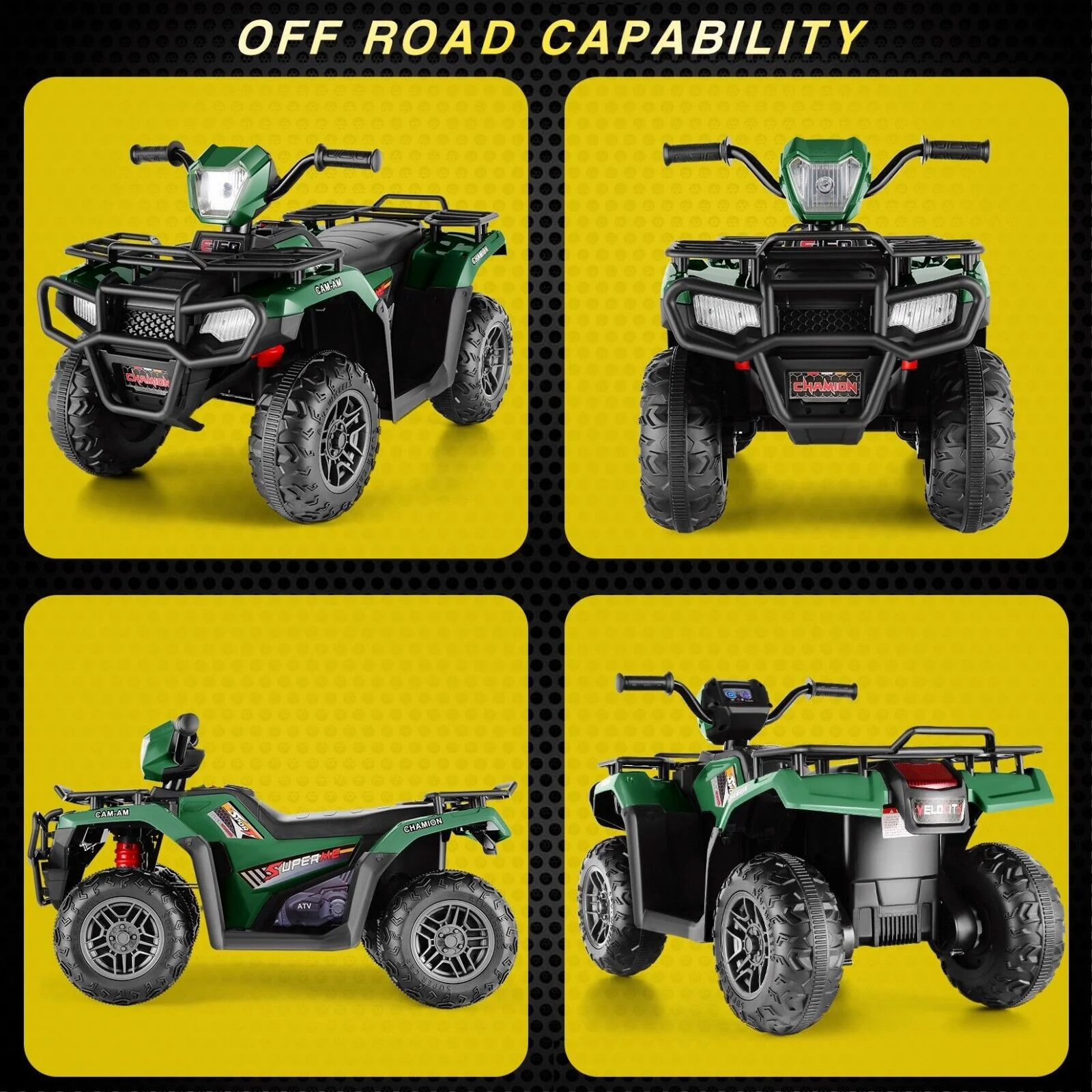 Electric 4-Wheeler Quad for Kids with 12V Battery and 2X30W Motor, USB Compatible - Image 65