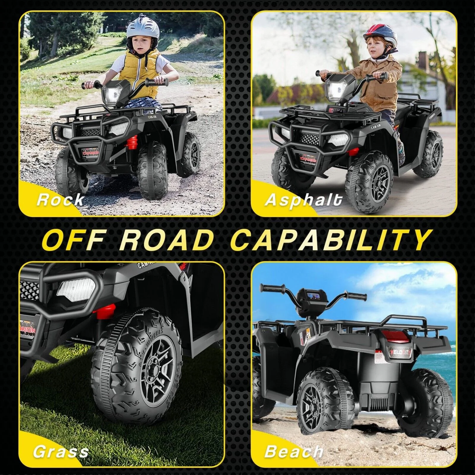 Electric 4-Wheeler Quad for Kids with 12V Battery and Dual 30W Motors - Image 56