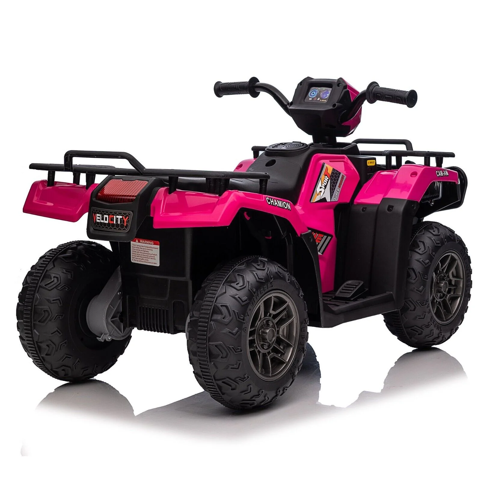 Electric 4-Wheeler Quad for Kids with MP3 and Headlights - 2 Speeds, Pink - Image 17