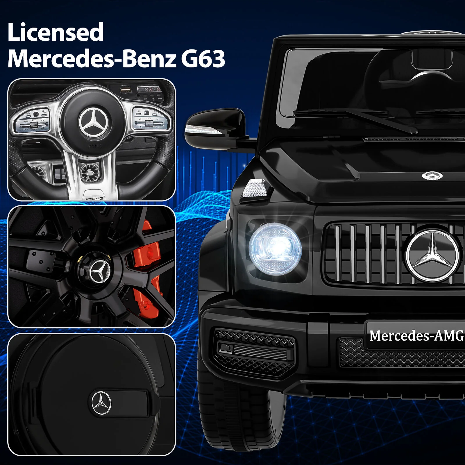 Electric 4 Wheeler Ride-On Car for Kids with Parental Remote Control and Music - Image 4