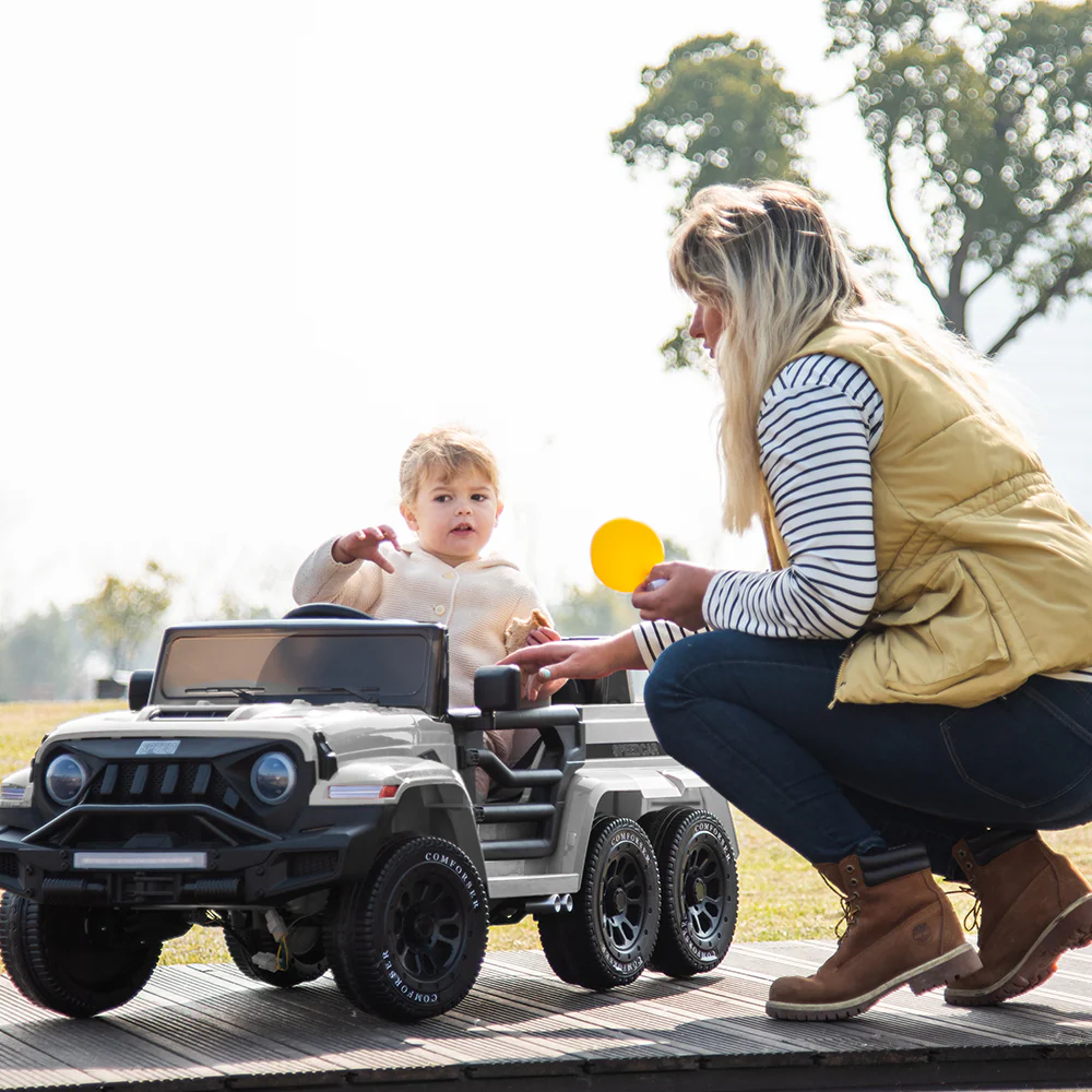 Electric 6-Wheel 24V Kids Ride On Car Truck with MP3, USB, LED Lights, and Remote Control - Image 9