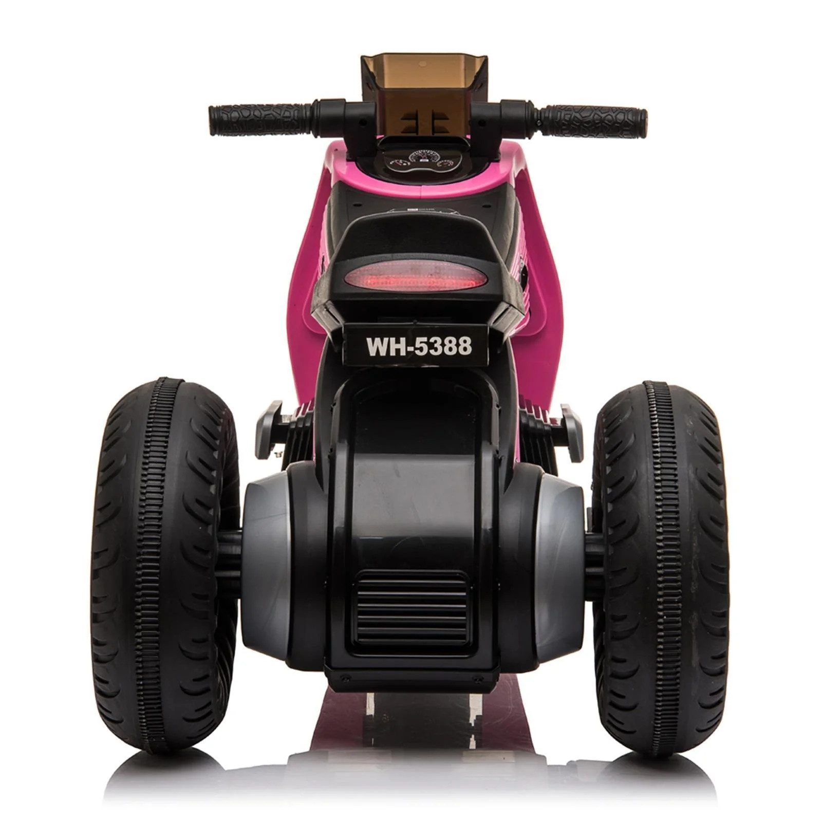 Electric 6V Pink Motorcycle Toy with 3 Big Wheels for Kids - Image 5