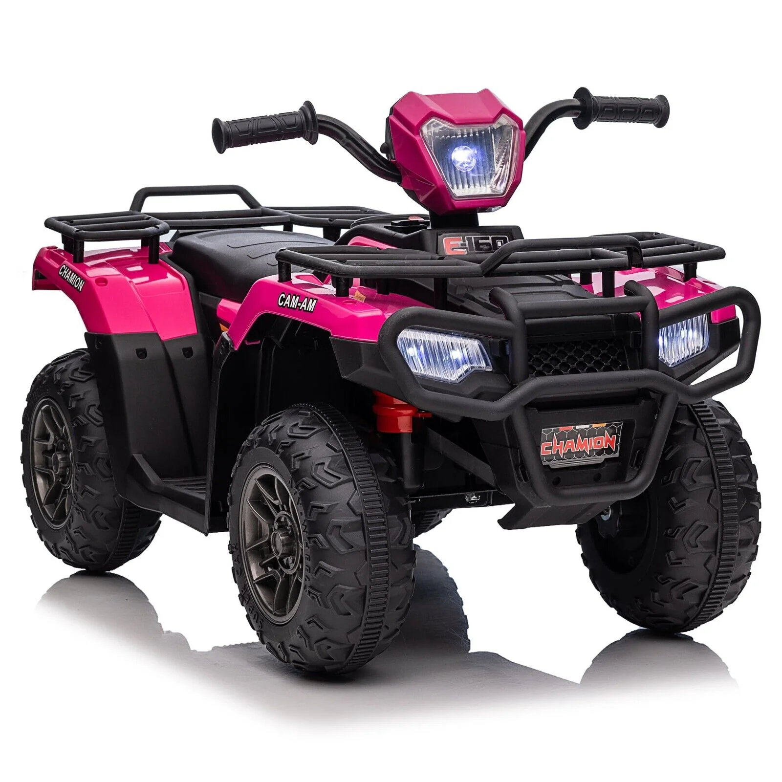 Electric ATV 4-Wheeler Quad Car for Kids with MP3 Player - Pink - Image 3