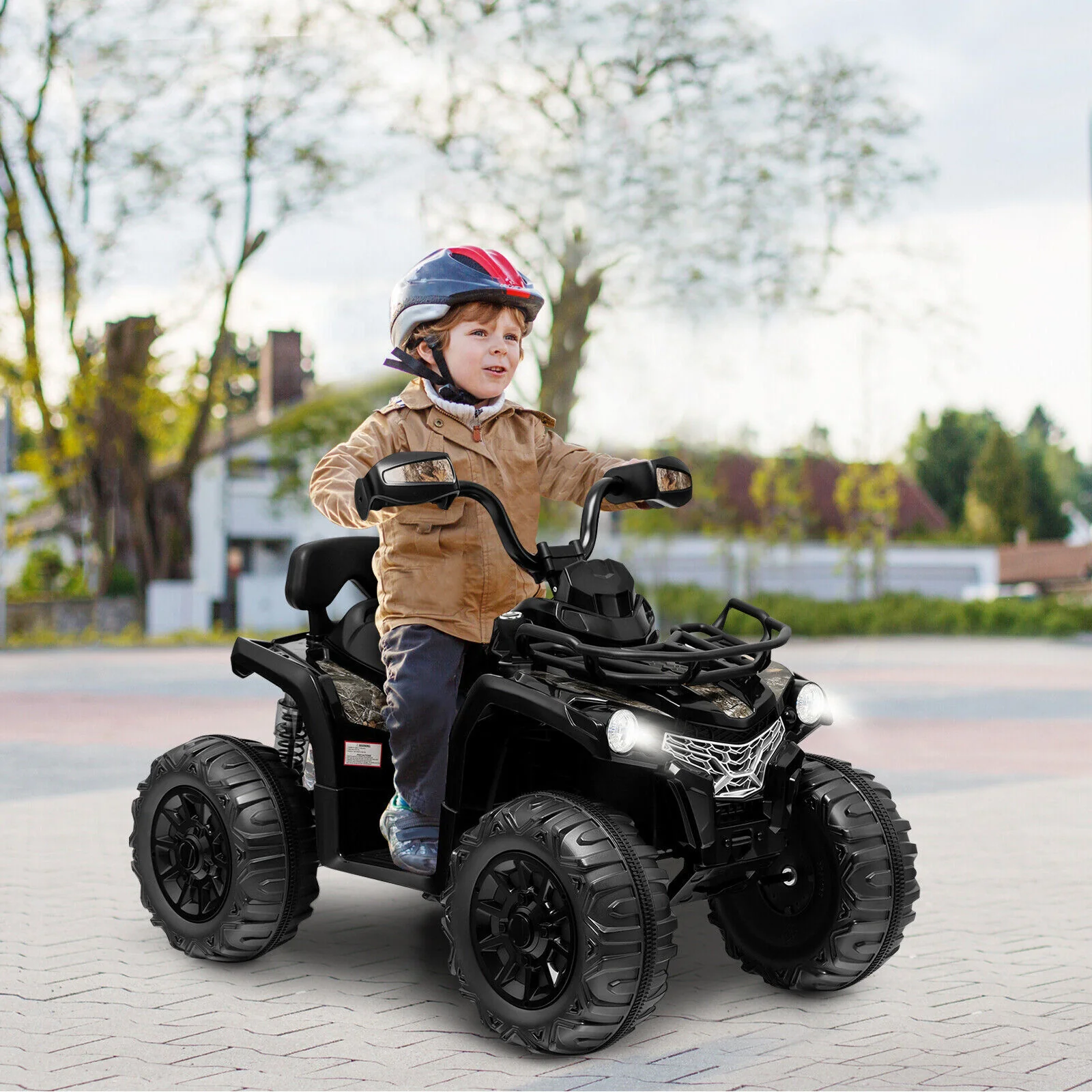 Electric ATV 4-Wheeler Quad Car Toy for Kids - 12V, 2 Speeds, MP3, Headlights - Image 13