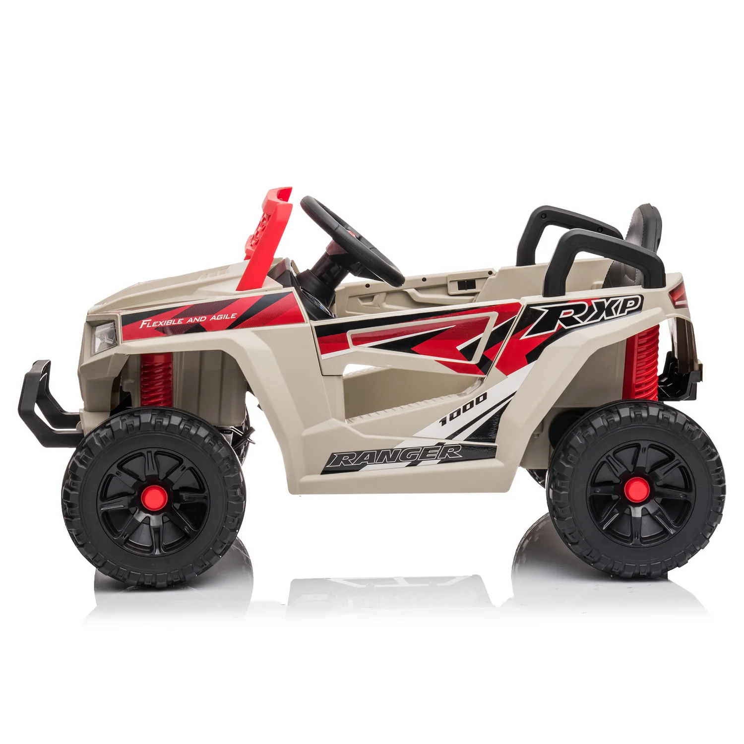 Electric ATV 4-Wheeler Quad Car Toy for Kids with MP3 and Horn - 12V Ride-On Truck - Image 5