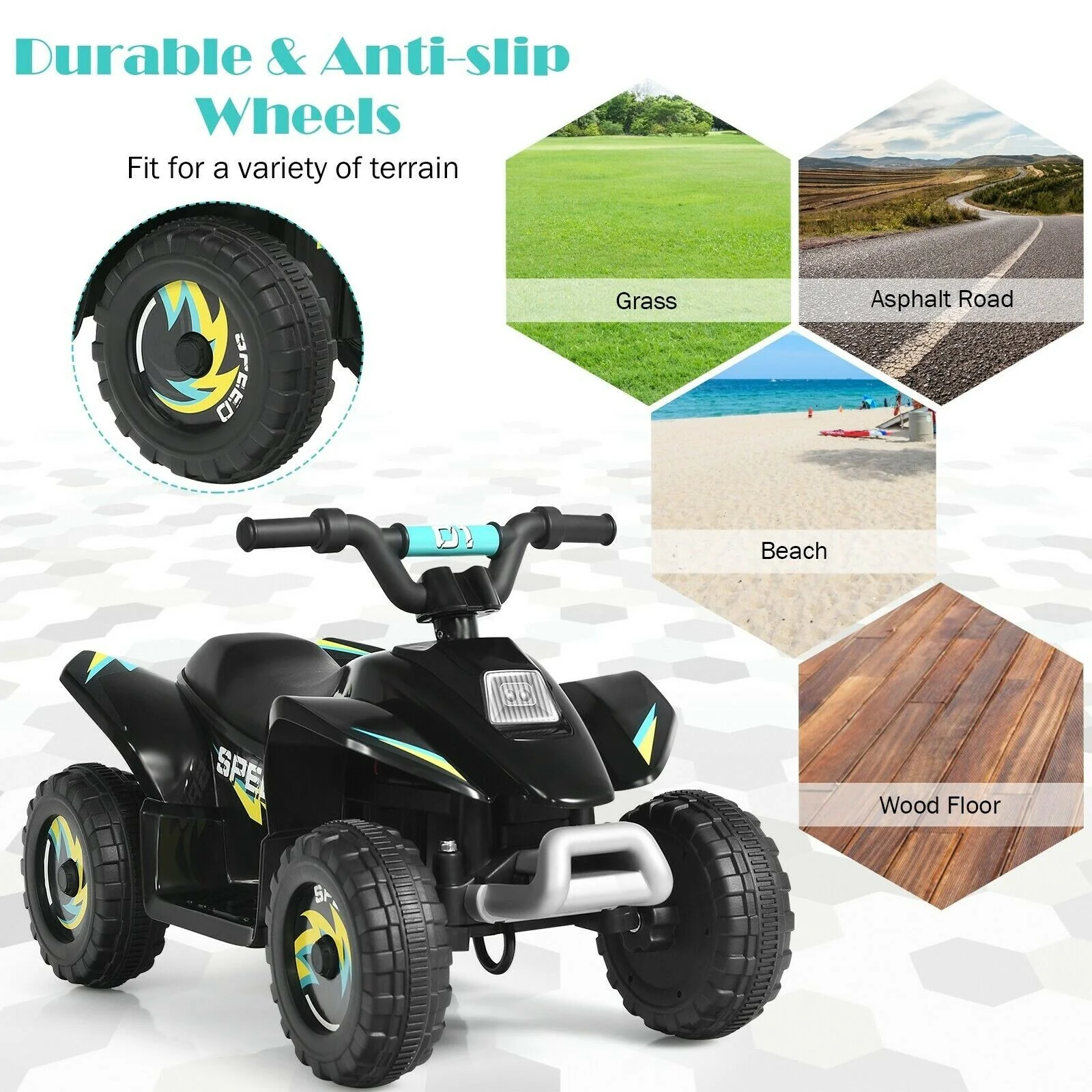 Electric ATV 4 Wheels Ride-On Toy for Kids (6V) - Image 11