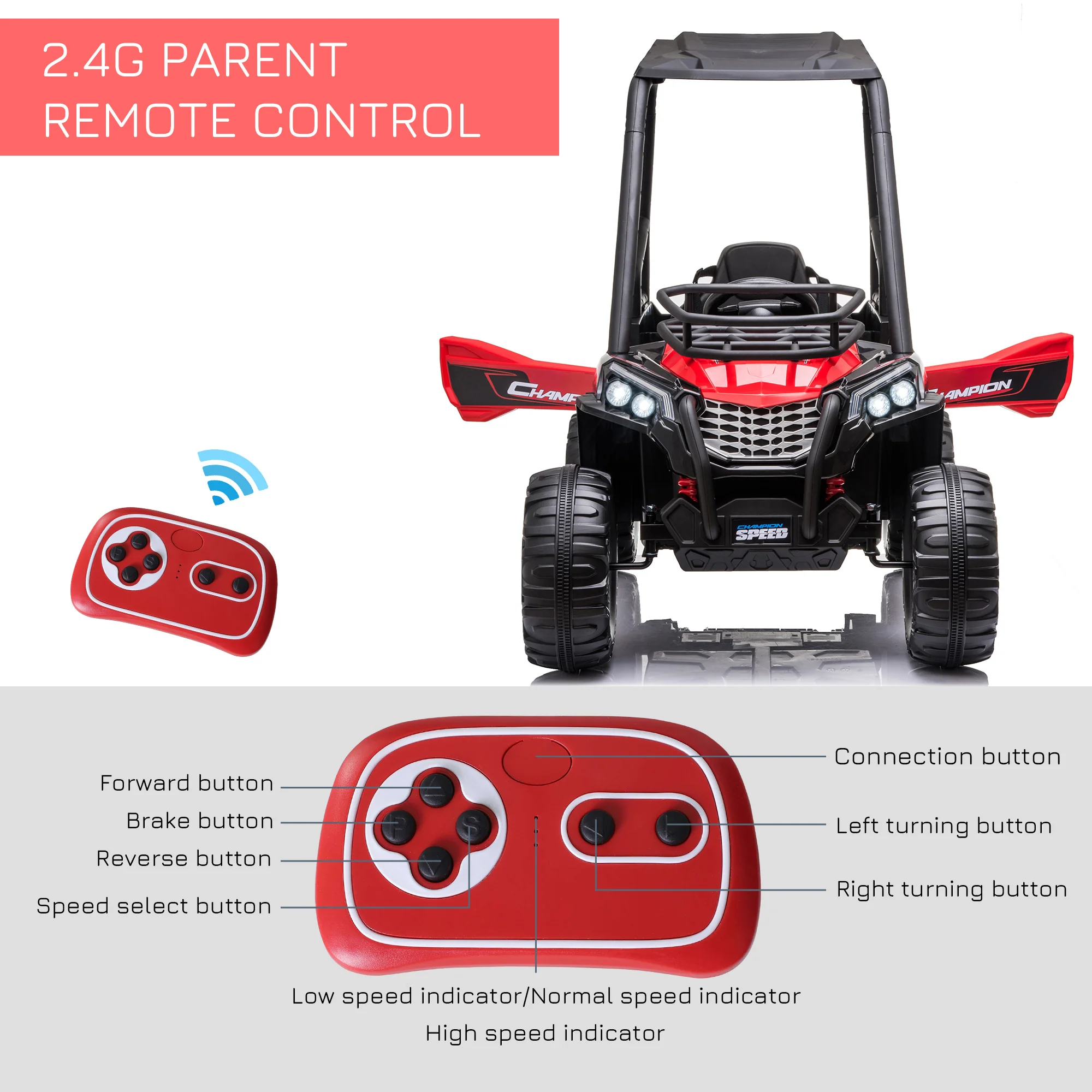 Electric ATV Car for Kids with Real Suspension and Remote Control - Perfect for Outdoor Adventures! - Image 19