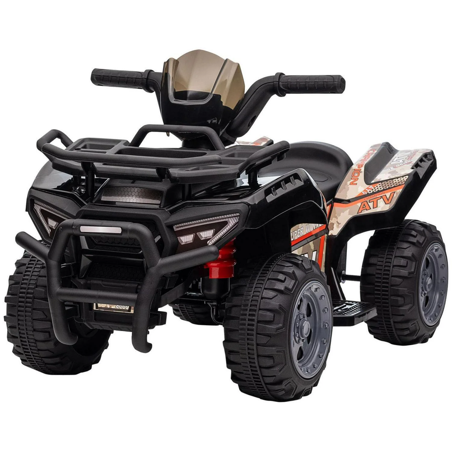 Electric ATV for Kids: 1-Seater Black Ride-On Toy, 6V, 2 MPH, Ages 2-4 Years - Image 2