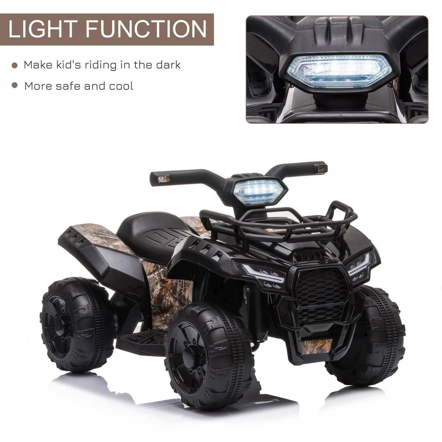 Electric ATV for Kids: 1-Seater Black Ride-On Toy, 6V, 2 MPH, Ages 2-4 Years - Image 5