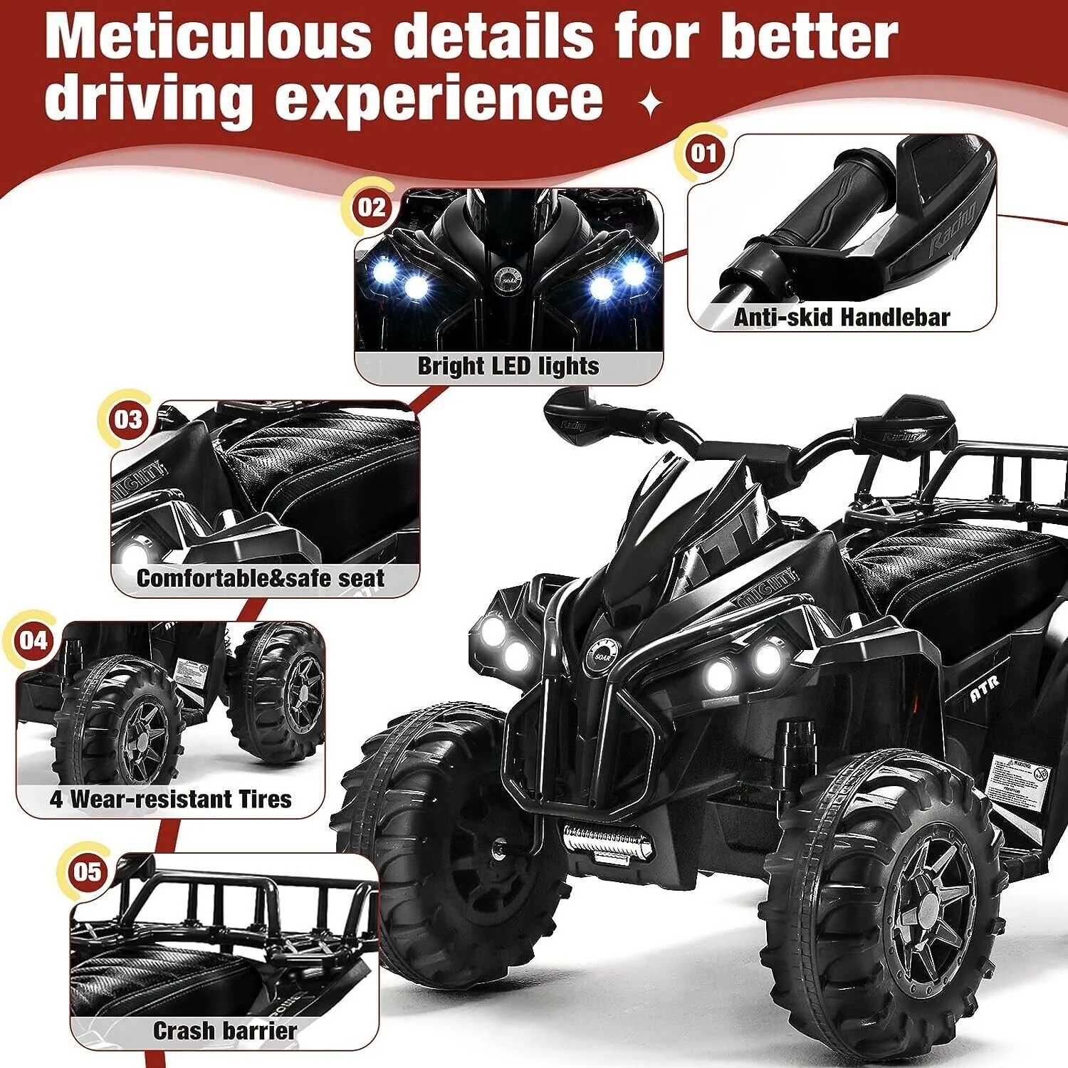 Electric ATV for Kids 3-7 Years Old - Perfect Gift for Children - Four-Wheeler Quad Bike for Boys and Girls - Image 10