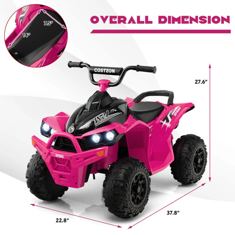 Electric ATV for Kids with Adjustable Speed and Cozy Seat - Image 5