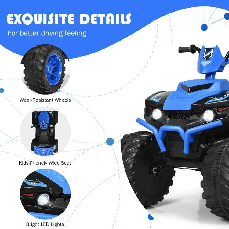 Electric ATV for Kids with LED Lights and Durable Treaded Tires - 12V - Image 9