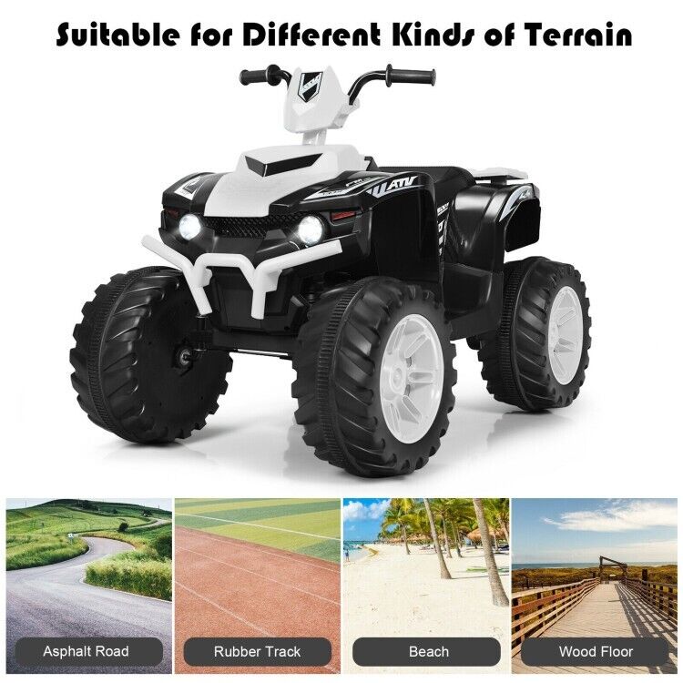 Electric ATV for Kids with LED Lights and Treaded Tires - 12V Ride-On Adventure - Image 8