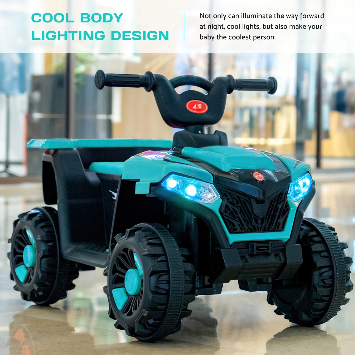 Electric ATV Ride-On Car with MP3 Player and LED Lights - 6V Battery Powered, 4-Wheeled Beach Cruiser - Image 37